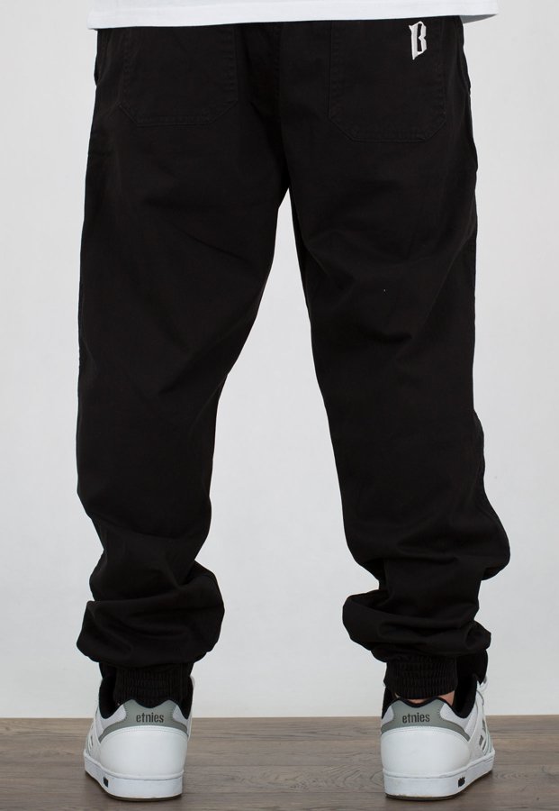 Spodnie B.O.R. Biuro Ochrony Rapu Jogger Fit Guma Classic BORCrew czarne