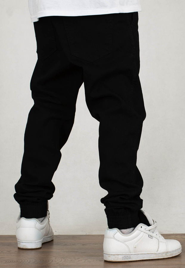 Spodnie B.O.R. Biuro Ochrony Rapu Joggery Skin czarny jeans