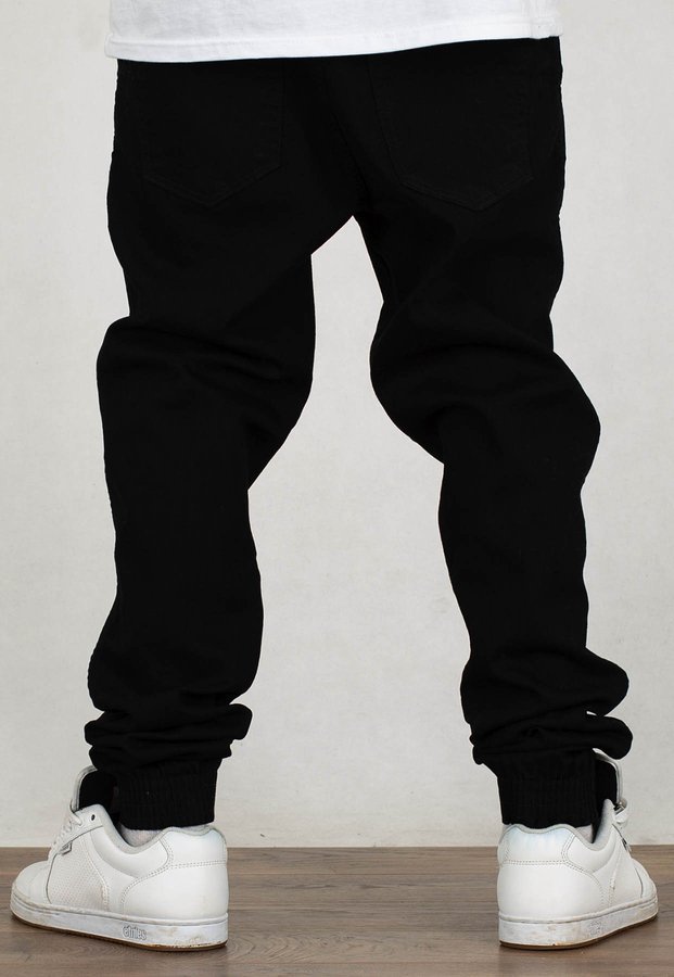 Spodnie B.O.R. Biuro Ochrony Rapu Joggery Skin czarny jeans
