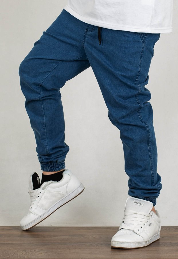 Spodnie Chada Proceder Jeans Joggery Barbed Wire Ring jasno niebieskie 