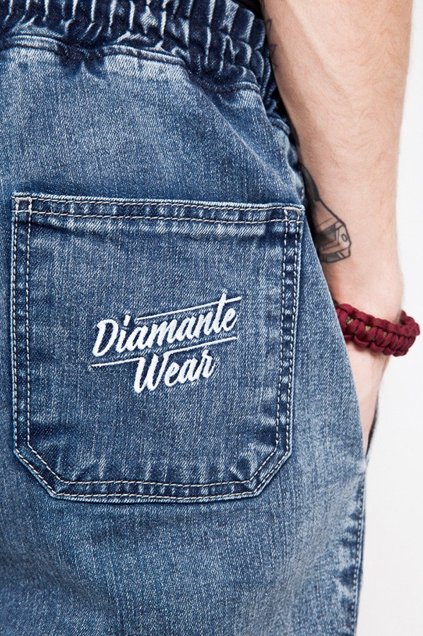 Spodnie Diamante Wear Jogger Jeans Marmurkowe Unisex