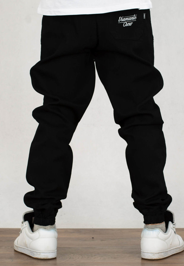 Spodnie Diamante Wear Jogger Unisex Crew czarny jeans