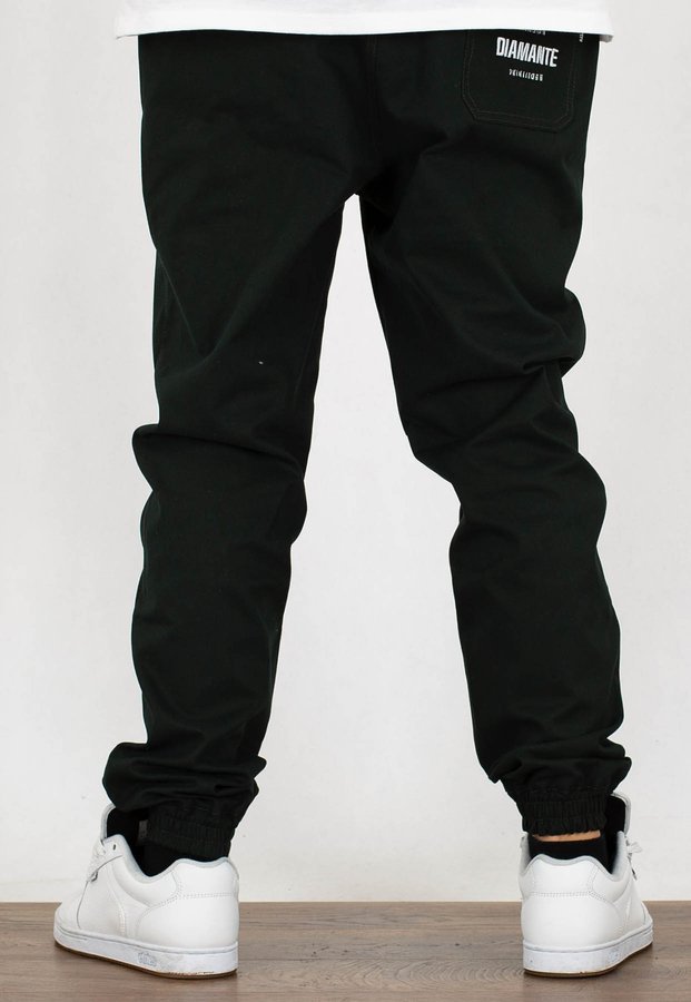 Spodnie Diamante Wear Jogger Unisex RM Classic butelkowo zielone