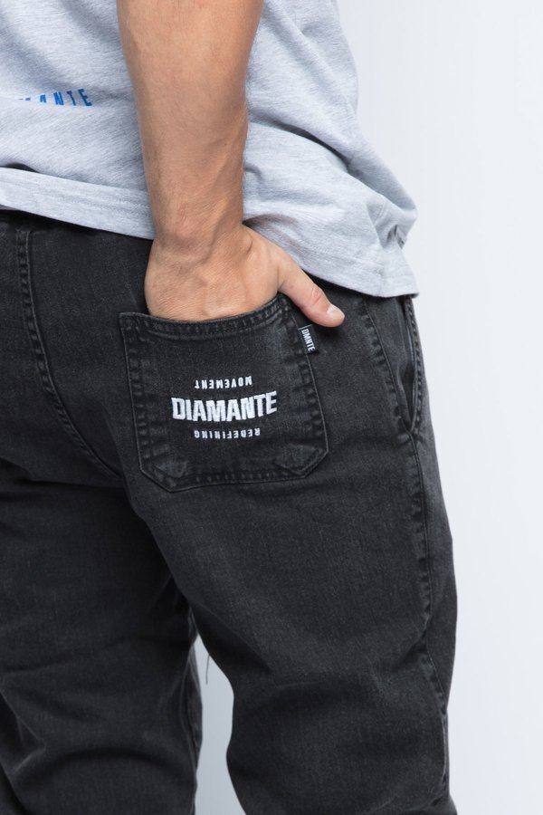 Spodnie Diamante Wear Jogger Unisex RM Classic czarny marmur jeans