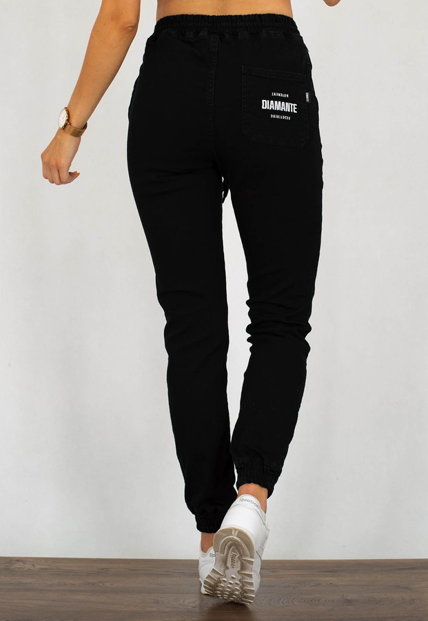 Spodnie Diamante Wear Jogger Unisex RM Jeans czarny jeans