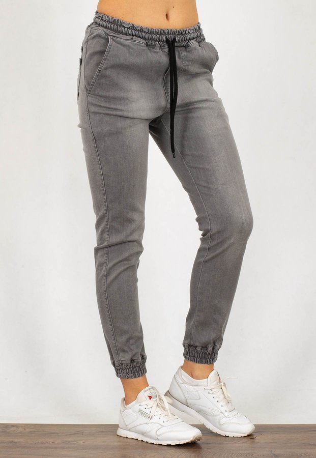Spodnie Diamante Wear Jogger Unisex RM Jeans szary jeans