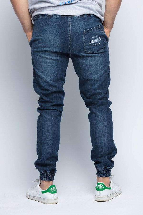 Spodnie Diamante Wear Jogger Unisex RM dark jeans wyprany