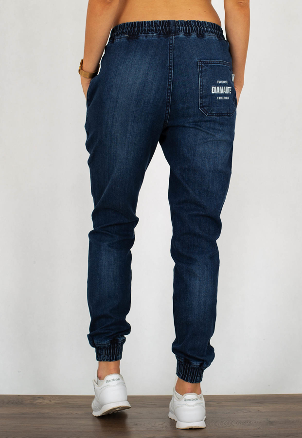 Spodnie Diamante Wear Jogger Unisex RM dark jeans wyprany
