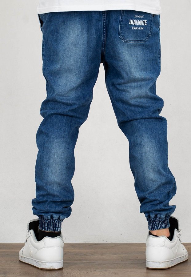 Spodnie Diamante Wear Jogger Unisex RM jeans light wyprany