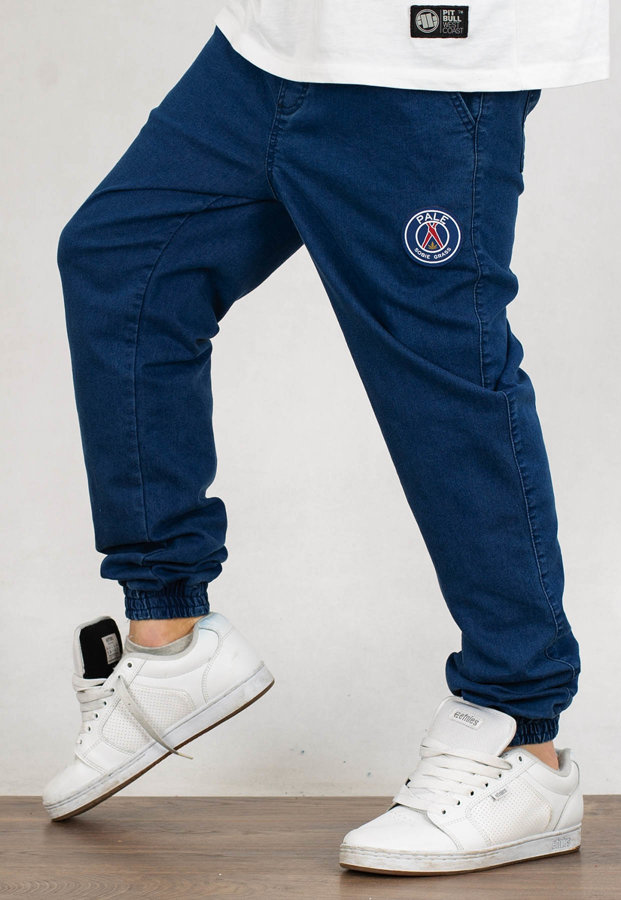 Spodnie Dudek P56 Jeans Palę Sobie Grass niebieskie