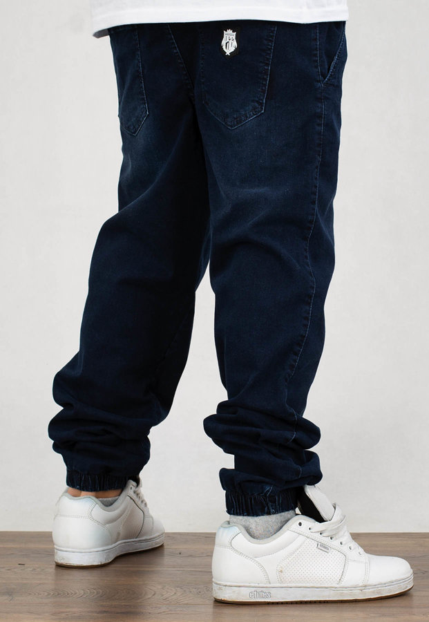 Spodnie Dudek P56 Jogger Jeans Herb granatowe