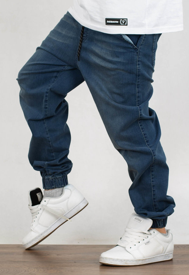 Spodnie Dudek P56 Jogger Jeans Herb niebieskie