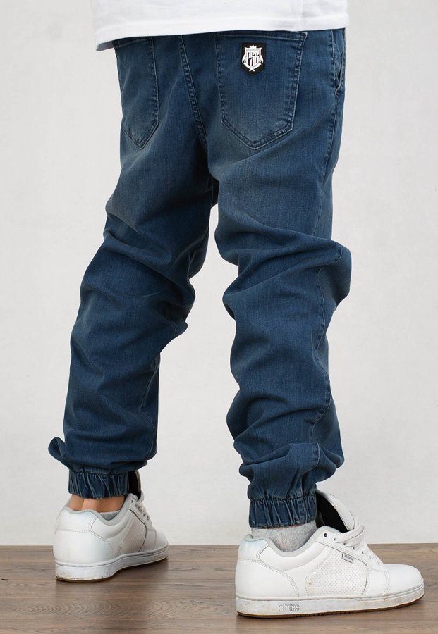 Spodnie Dudek P56 Jogger Jeans Herb niebieskie