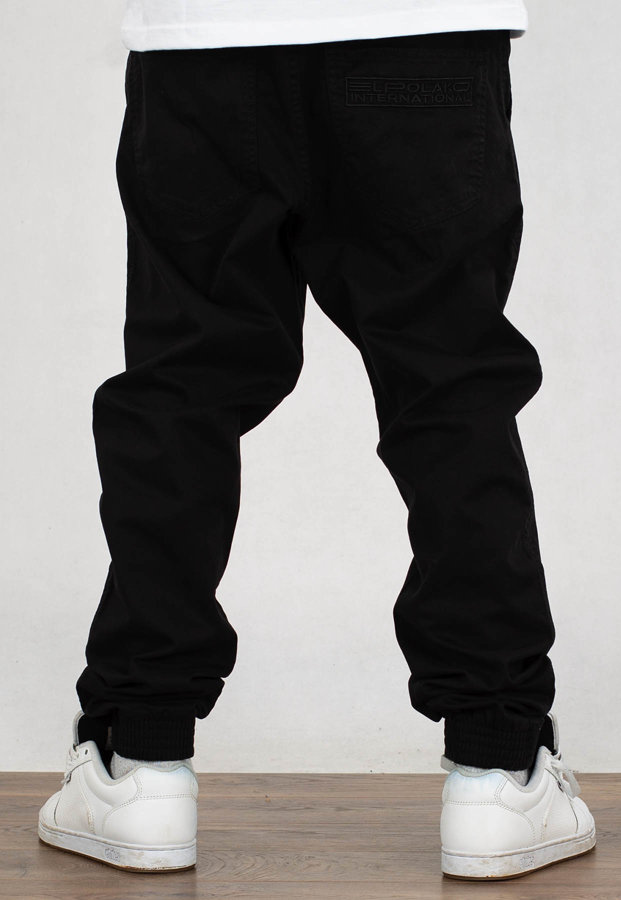 Spodnie El Polako Joggery Slim International czarne