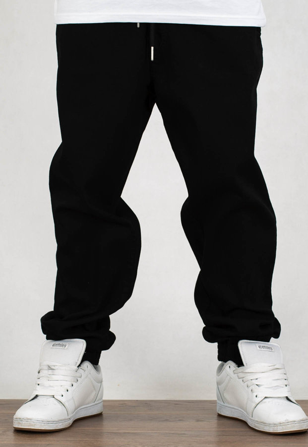 Spodnie El Polako Joggery Slim Jeans Sticker czarne