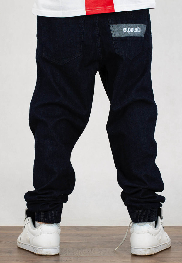 Spodnie El Polako Joggery Slim Jeans Stripe dark