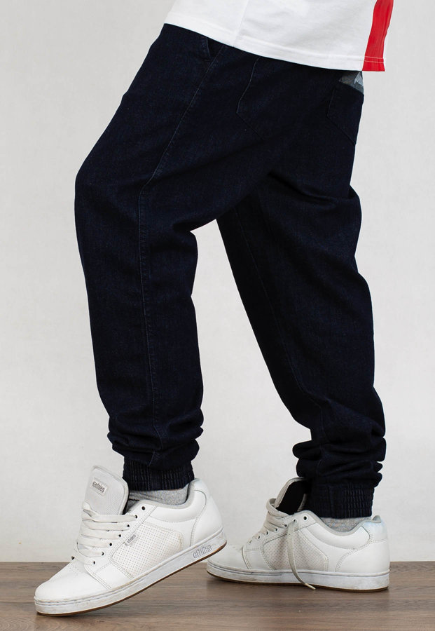 Spodnie El Polako Joggery Slim Jeans Stripe dark