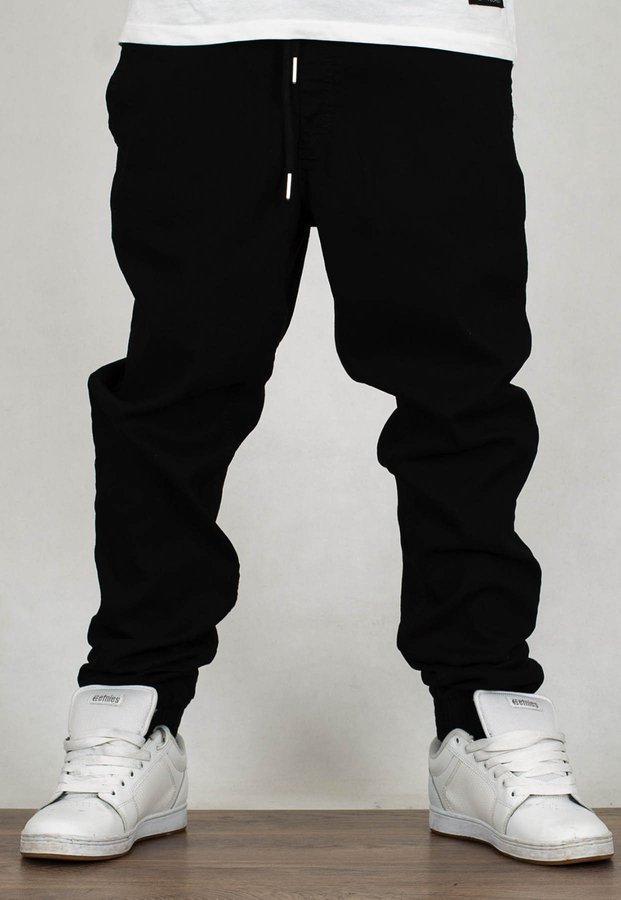 Spodnie El Polako Joggery Slim Jeans z Gumą Me Elpo czarny jeans