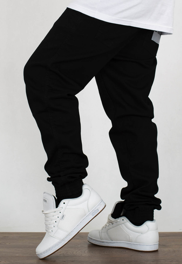 Spodnie El Polako Joggery Slim Jeans z Gumą New Box czarna