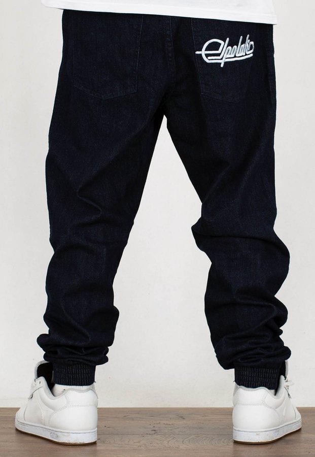 Spodnie El Polako Joggery Slim Jeans z Gumą SPP dark