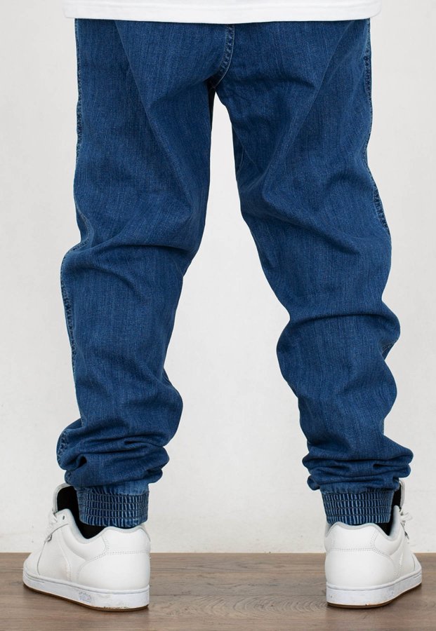 Spodnie El Polako Joggery Slim Jeans z Gumą Signature light