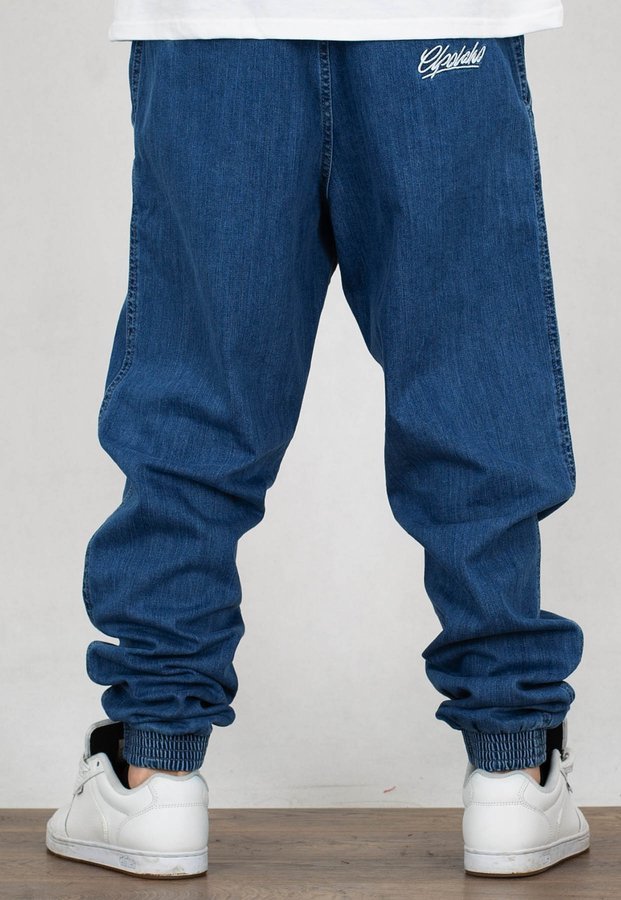 Spodnie El Polako Joggery Slim Jeans z Gumą Signature light + Płyta Gratis