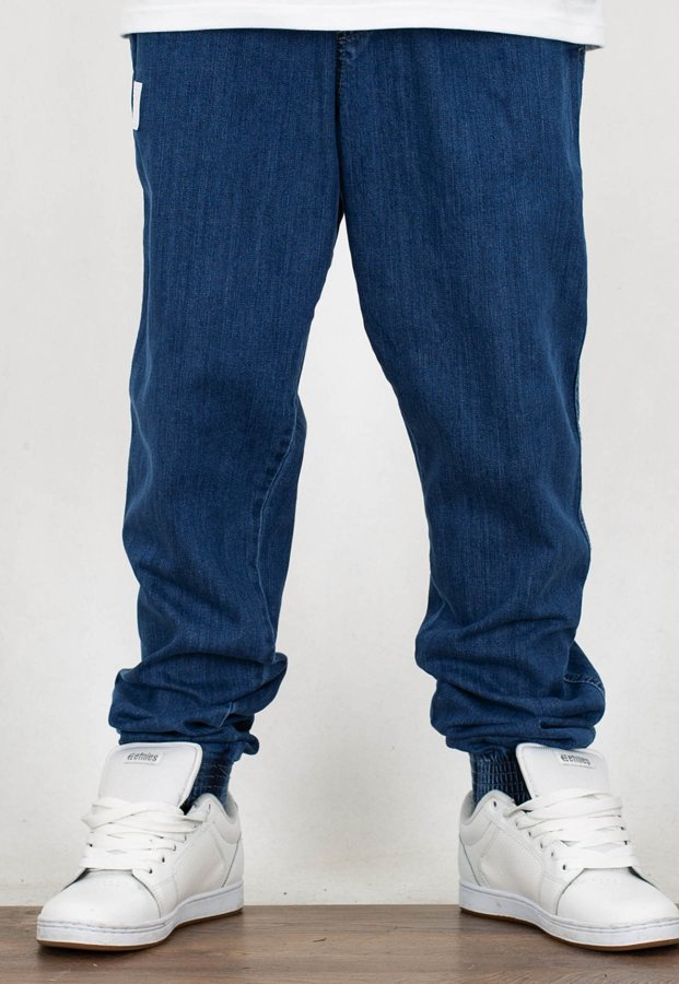 Spodnie El Polako Joggery Slim Jeans z Gumą Skórka light