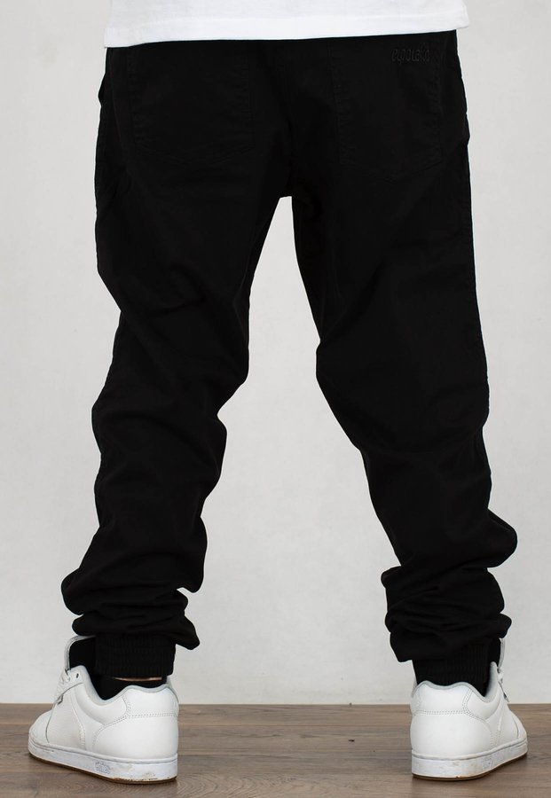 Spodnie El Polako Joggery Slim Jeans z Gumą Small Classic czarny jeans