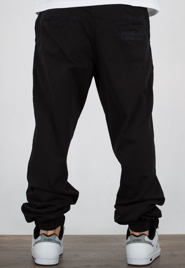 Spodnie El Polako Joggery Slim Logo Classic czarny jeans