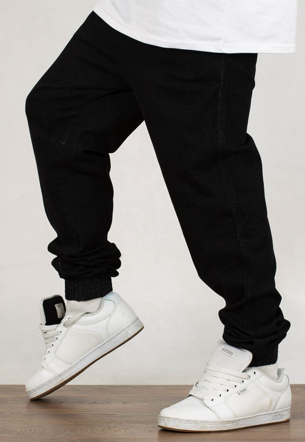 Spodnie El Polako Joggery Slim Z Gumą Republic czarny jeans