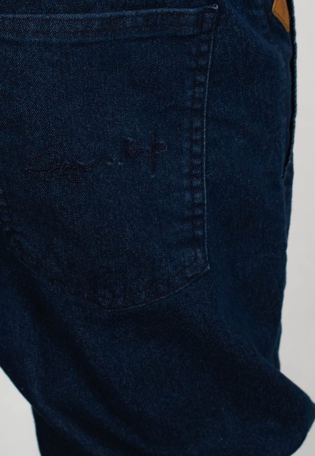 Spodnie Ganja Mafia Jeans Jogger Podpis granatowe