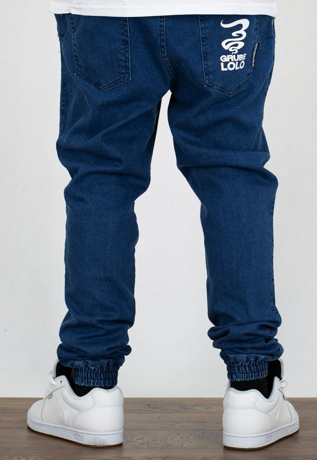 Spodnie Grube Lolo Dymek Jeans Medium 28