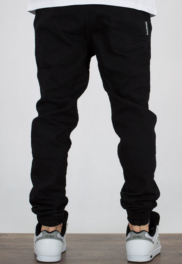 Spodnie Grube Lolo Joggery Triangle Jeans Black