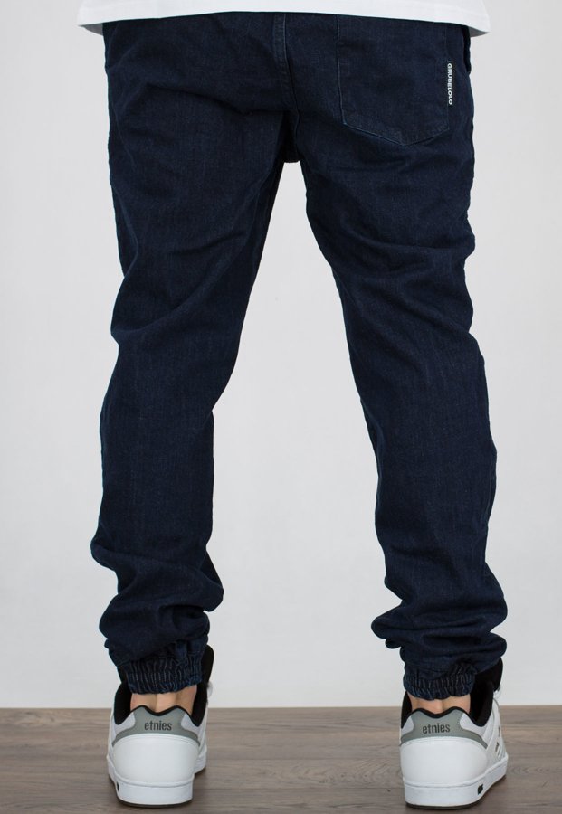 Spodnie Grube Lolo Joggery Triangle Jeans Dark