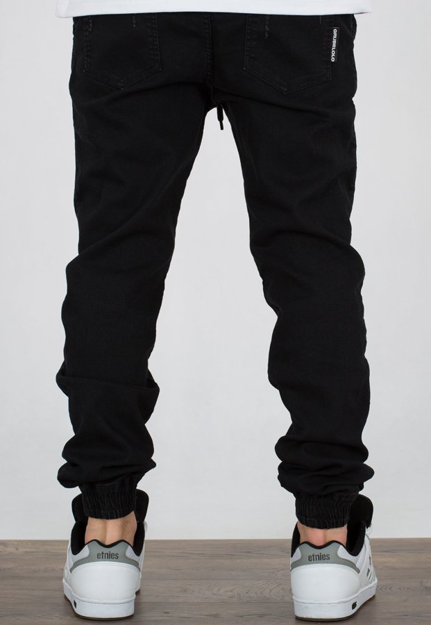 Spodnie Grube Lolo New Jeans Black Przecierane