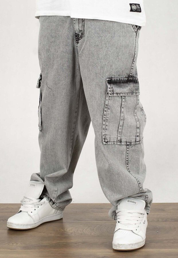 Spodnie I8 Denim BAG30 Baggy light grey