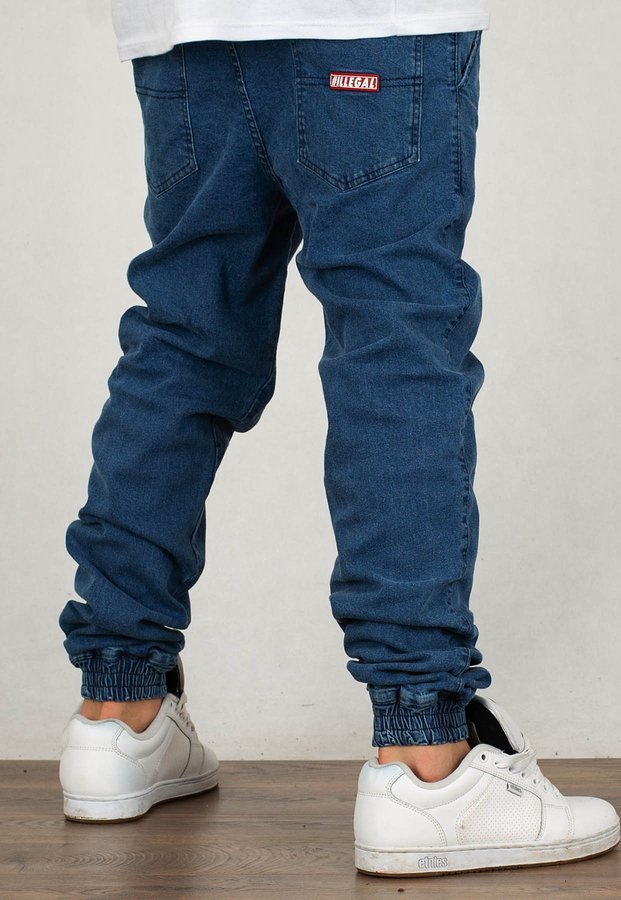Spodnie Illegal Jogger Illegal Jeans jasno niebieskie