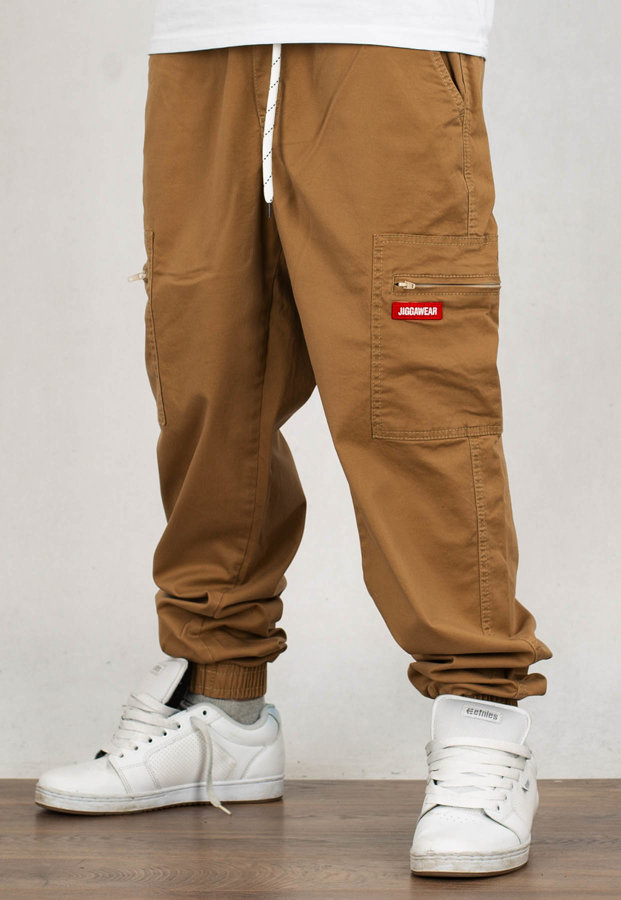 Spodnie Jigga Wear Cargo jasno brązowe