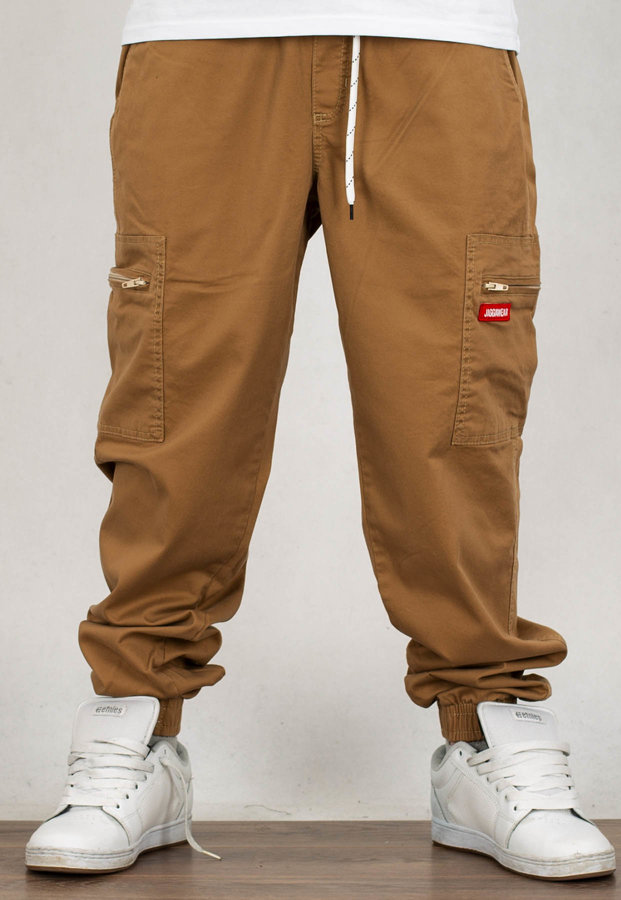 Spodnie Jigga Wear Cargo jasno brązowe