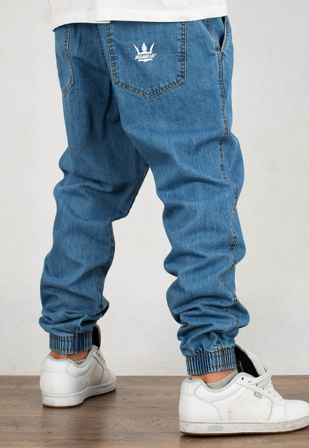 Spodnie Jigga Wear Crown blue jeans