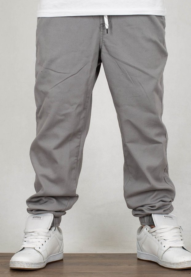 Spodnie Jigga Wear JIGGA White Jeans Grey