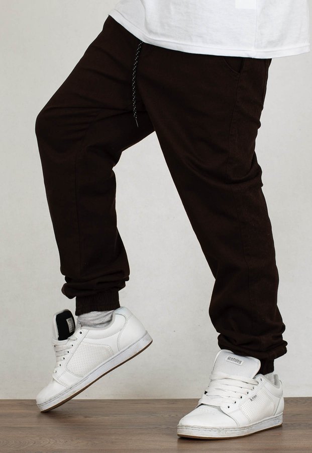 Spodnie Jigga Wear Jogger Crown brązowe