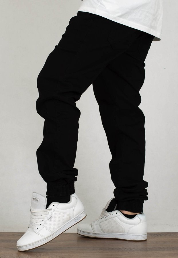 Spodnie Jigga Wear Jogger Crown czarno czarne