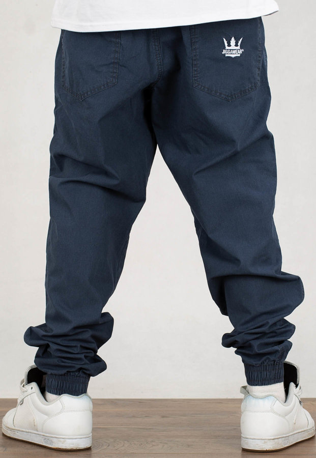 Spodnie Jigga Wear Jogger Stripes granatowe