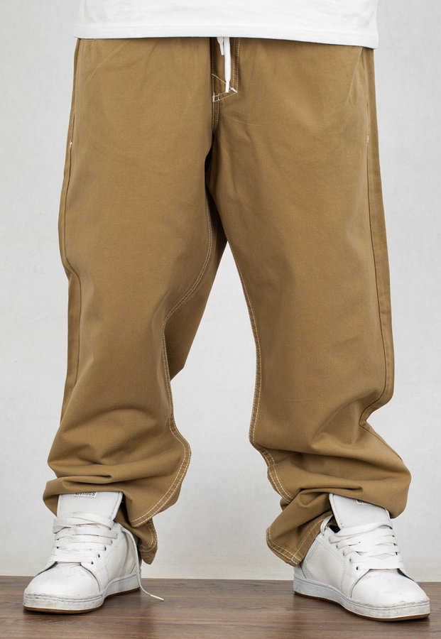Spodnie Mass Jeans Baggy Fit Block beige