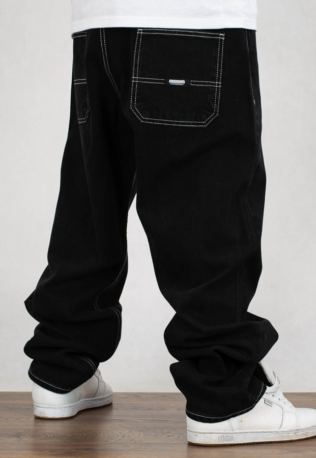 Spodnie Mass Jeans Baggy Fit Block black rinse