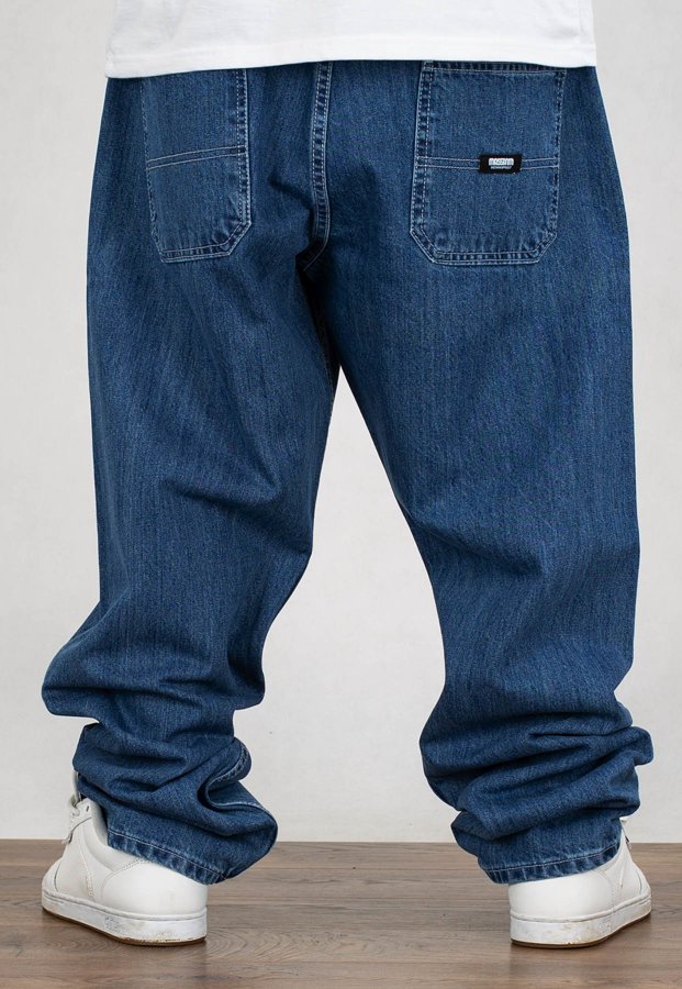 Spodnie Mass Jeans Baggy Fit Block blue