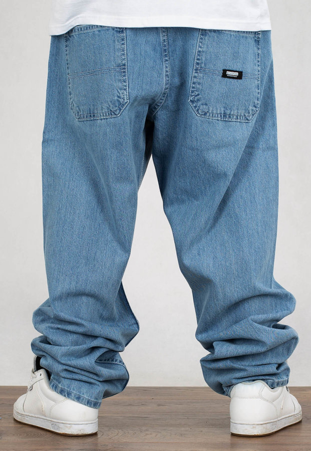 Spodnie Mass Jeans Baggy Fit Block light blue