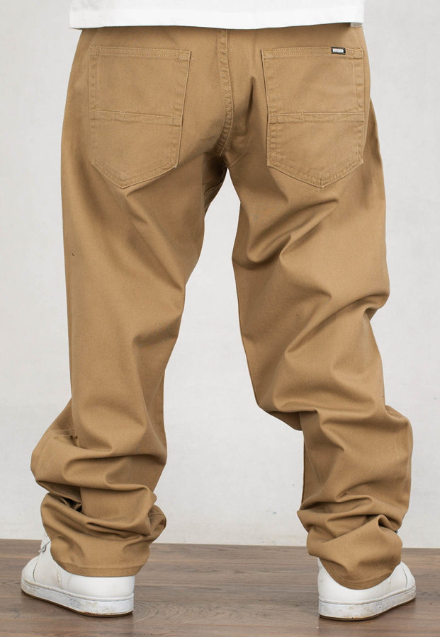 Spodnie Mass Jeans Baggy Fit Slang beige