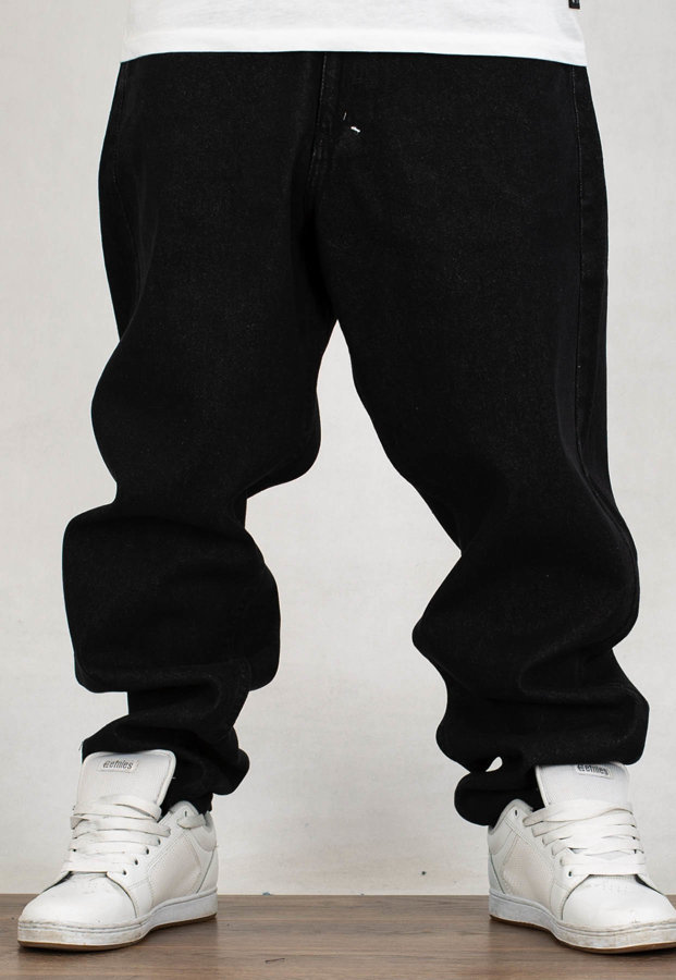 Spodnie Mass Jeans Baggy Fit Slang black rinse